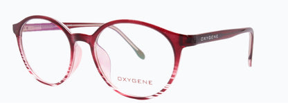 Oxygene red transparent glasses, shop at Optica